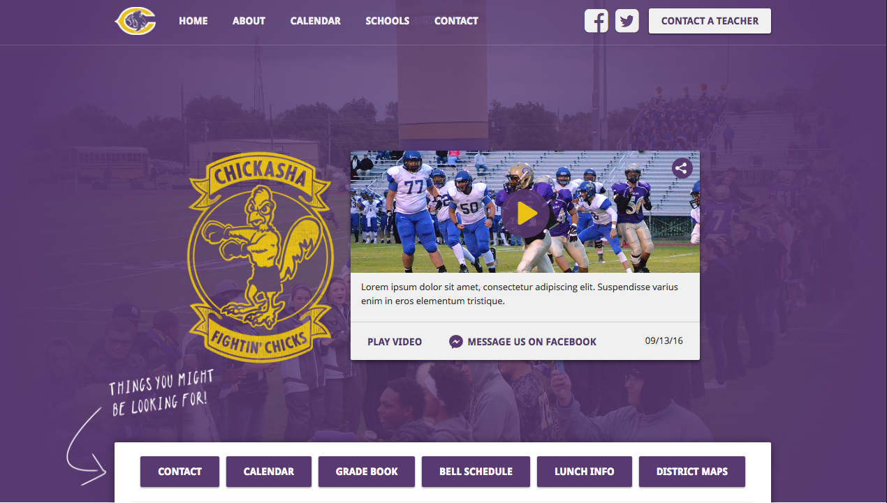 School website template